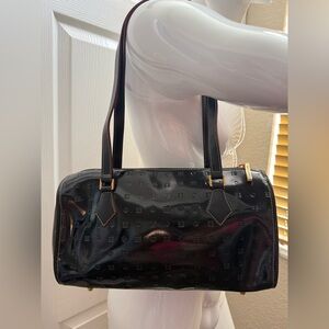 Arcadia Black Patent Leather shoulder bag